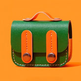 Green Leather Cute Handbag Theme AirPods Case - 3″ Coolest Design